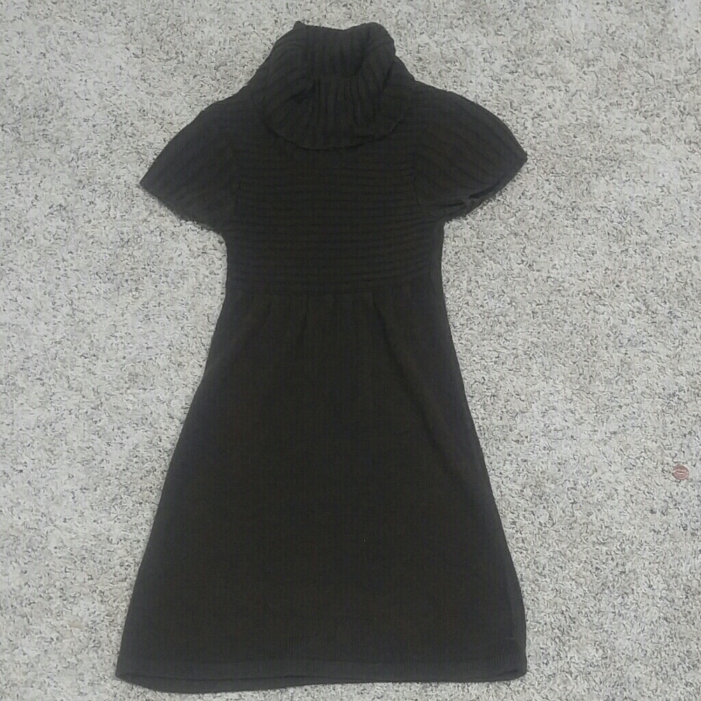 Brown sweater dress